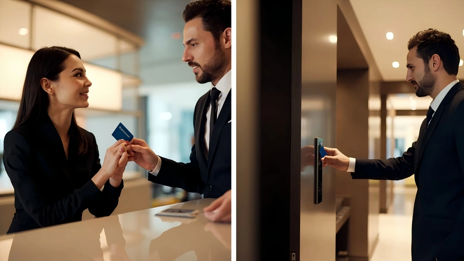 Plastic hotel Door key card