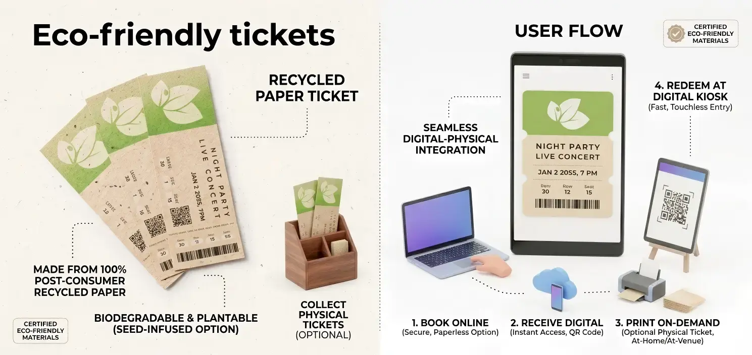 Eco friendly tickets