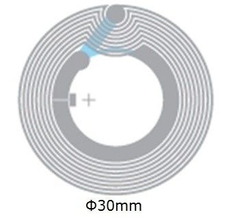Dia 33mm PET HF Wet RFID Inlay With RFID Classic ® /  SLI / NFC Chip