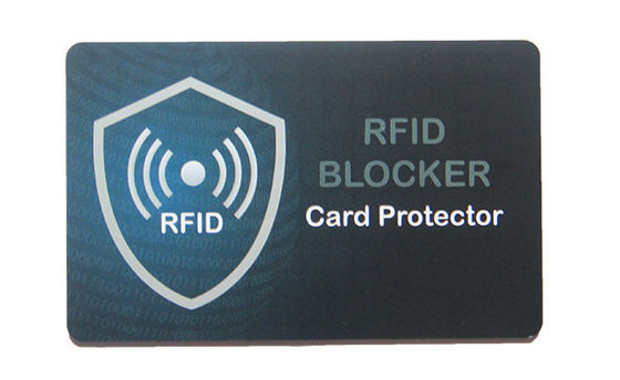 Contactless PVC Nfc Blocking Card Protection With Signal Shield For Safety Guard