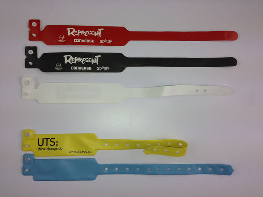 Soft PVC Hospital Medical Wristband Disposable RFID NFC Tag Bracelet