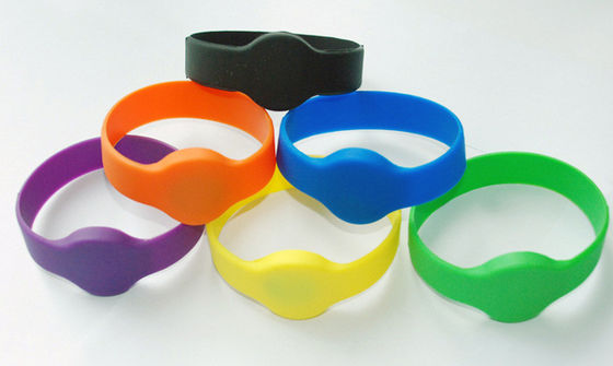 PVC PET ABS Silicone NFC RFID Wristband 85.5x54mm With RFID Ultralight Chip