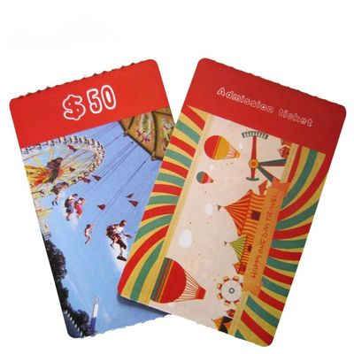 13.56MHz NFC RFID Paper Tickets One Time Use / Offset Printing