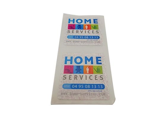13.56 MHz HF RFID Circular Sticker Label Adhesive With Custom Printing