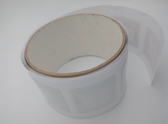 45x45mm HF RFID Sticker Tags ISO14443A Protocol 80g Coated Paper Sticker
