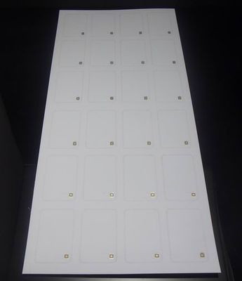 White matt PVC or PETG sheet, 13.56MHz Reader Standard, HF Inlay.RFID Prelams