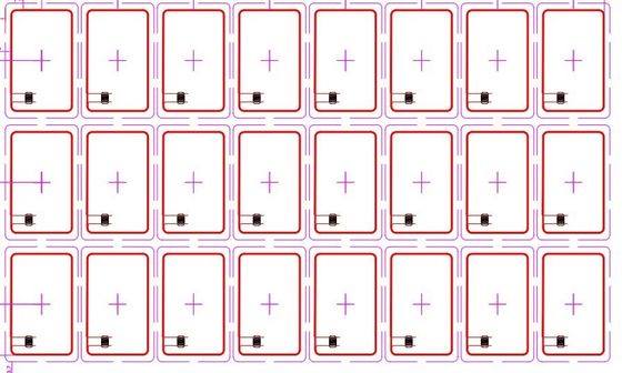 Customized RFID Card Inlay Prelam HF Contactless Smart Card 13.56MHZ