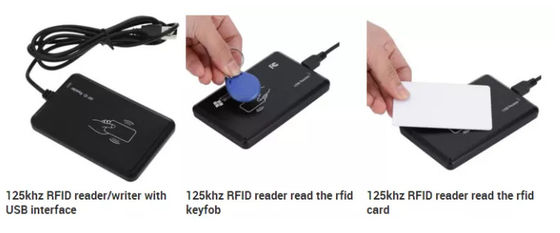 Desktop RFID Smart Reader 13.56Mhz 125KHZ Smart ID Card Reader With T5577 Chip