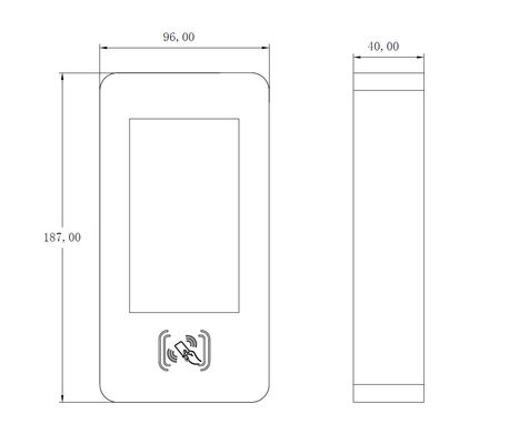 Portable RFID Smart Reader Device With Built In Antenna For Access Control In School