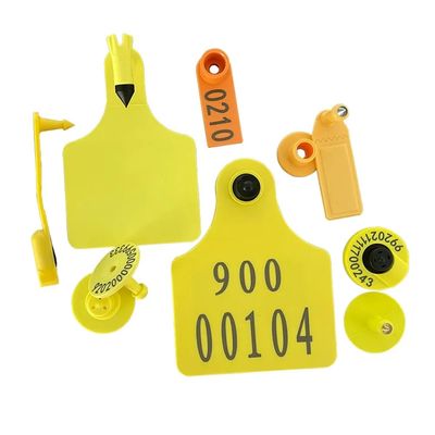 Waterproof Tags UHF Animal RFID Ear Tag with TPU Material For Livestock Monitoring System
