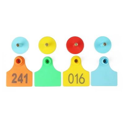 Waterproof Tags UHF Animal RFID Ear Tag with TPU Material For Livestock Monitoring System