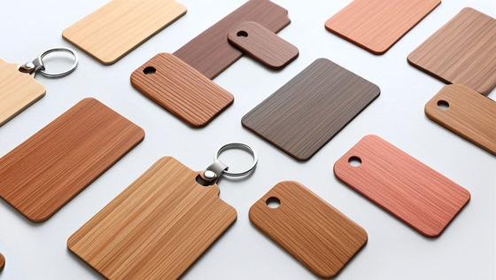 Wooden RFID Hotel Key Fobs Eco-Friendly Customizable For Sustainable Hospitality