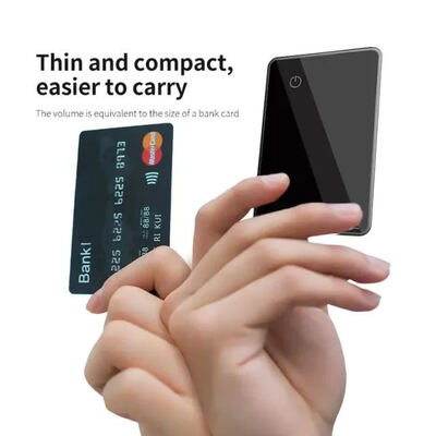 MFI Rechargeable Mini Wireless Charging card Air Tag Gps Tracker Card With NFC