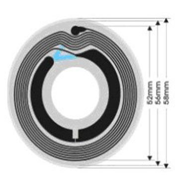SLI Opaque Matt Paper HF RFID Smart Tags Round Multi Detection Waterproof