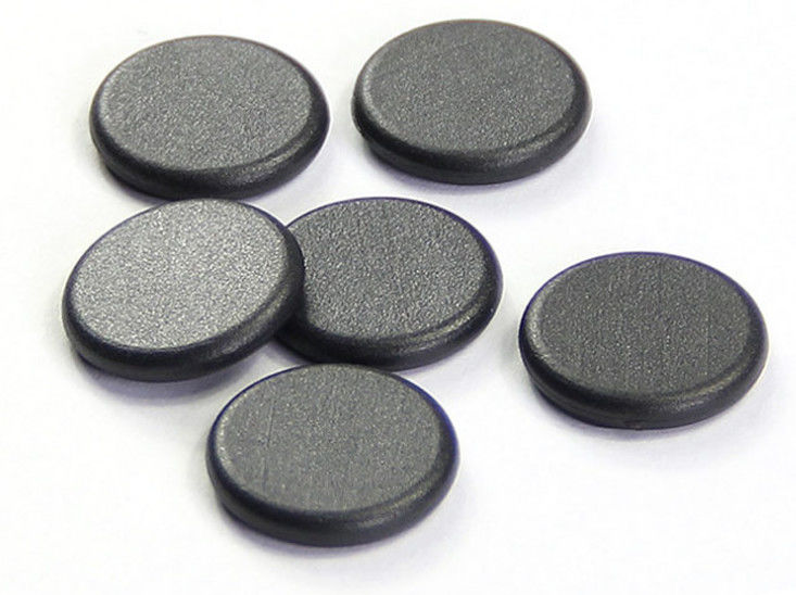 Black Coin 13.56 Mhz RFID Tags 125khz PVC Smart Rfid Tags For Access Control