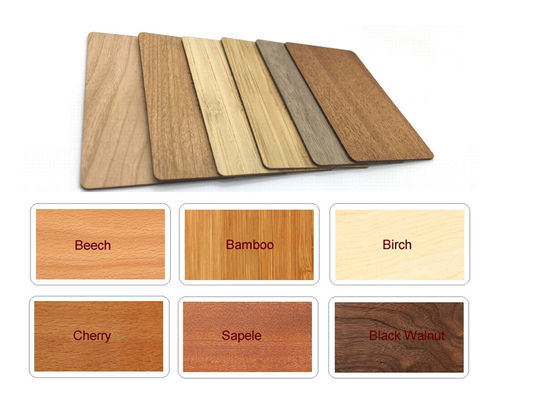 Universal Door RFID Hotel Key Cards Wooden Smart RFID Programmable Card
