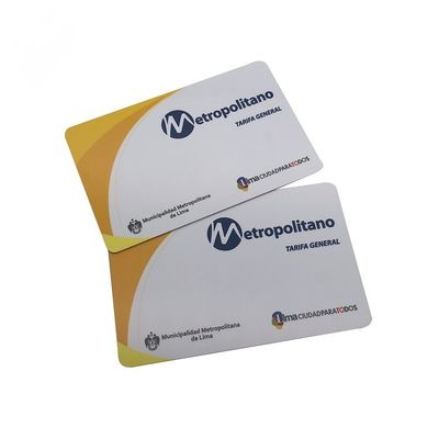 Customizable Glossy or Matte PVC RFID MIFARE ® 8K EV2 Smart Card with ISO14443A Compliance