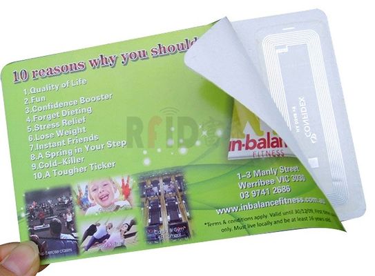 High Frequency NFC RFID Paper Tags With Ultualight EV1 Chip For Customized Printing In 13.5-14.5Mhz
