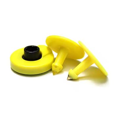 Maximize Efficiency And Productivity HDX/FDX 134.2khz RFID Ear Tag Passive Round Livestock Animal Tag