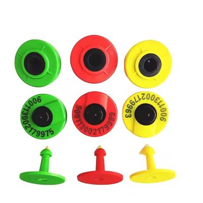 Maximize Efficiency And Productivity HDX/FDX 134.2khz RFID Ear Tag Passive Round Livestock Animal Tag