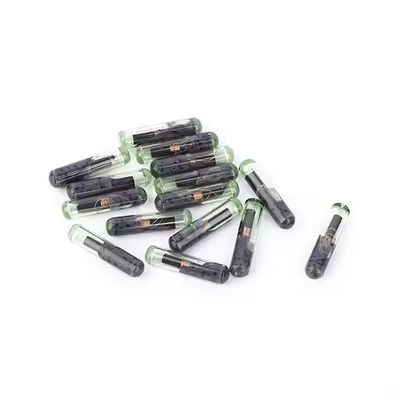 Smart Animal Management Microchips RFID Tags In Disposable 1.4x8mm Glass Tube Tags With Waterproof Injectable Glass