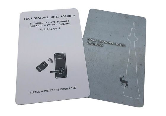 PVC / PET RFID Key Card 13.56mhz 0.84mm Thickness Access Control Key Cards