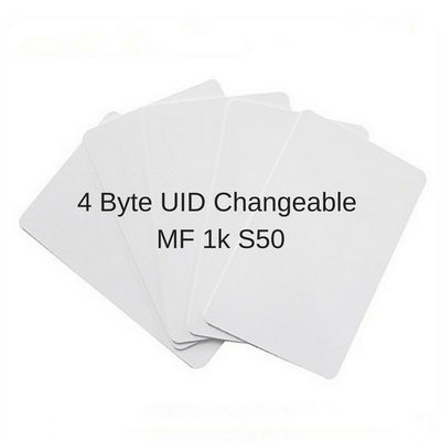 UID Changeable PVC Rewritable RFID Card smart ISO 14443A ISO 15693 RFID Card