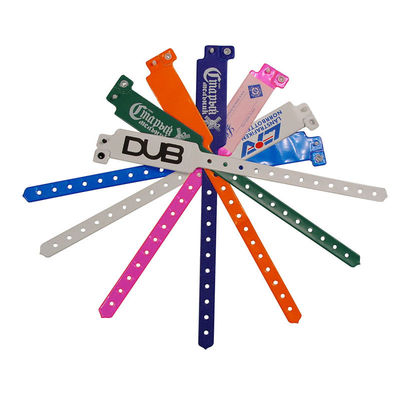 PVC RFID NFC Tag Wristband One Time Custom Hospital Tag Bracelets