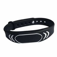 MIFERE RFID Wristband Waterproof Silicone Flexible Reusable For Access Control