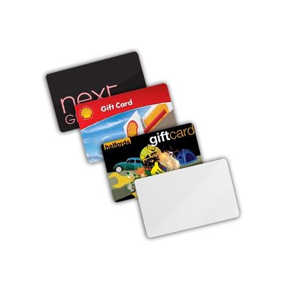 White RFID PVC NFC Chip Card Smart Membership Card 1cm - 5cm Read Range