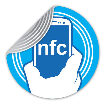 13.56MHz HF RFID NFC Tag Sticker ISO15693 / ISO14443A For Supply Chain Management