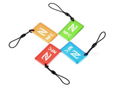 Dia 25mm Epoxy NFC Tag Sticker Label Printing 213/215 Key Ring For Phone