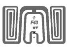 Aluminium ID Card Wet Inlay For Loyalty Program Security Access Control