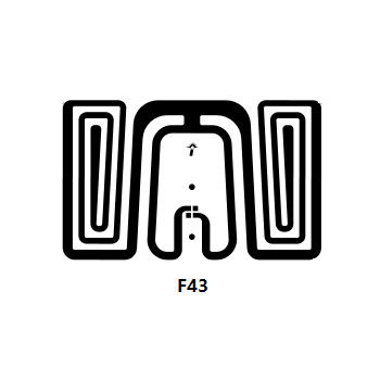 Custom 26x16mm F43 RFID UHF Inlay / Dry RFID Inlay With Impinji Monza 4 Chip