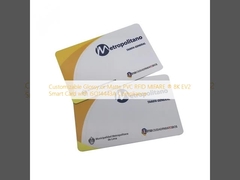 Προσαρμόσιμη λαμπερή ή ματ PVC RFID MIFARE ® 8K EV2 έξυπνη κάρτα με συμμόρφωση ISO14443A